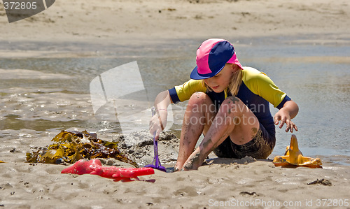 Image of girl on beach