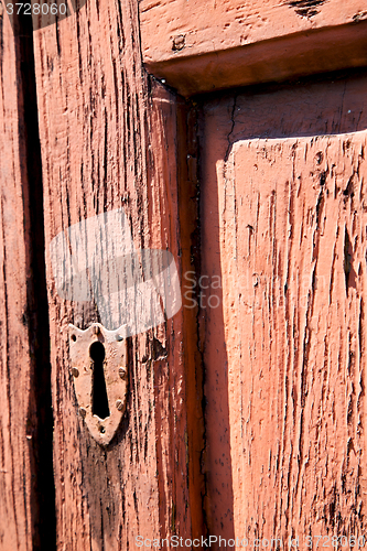 Image of door    in italy old ancian   traditional  texture  