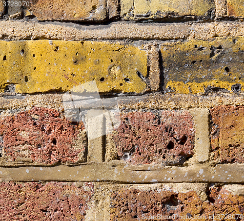 Image of in london   the    abstract    texture of a ancien wall and ruin