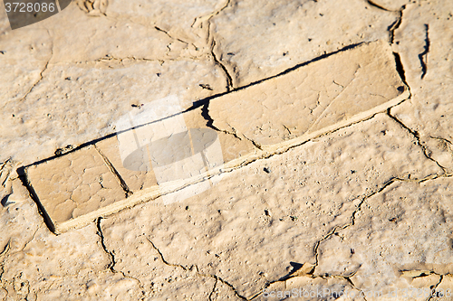 Image of brown dry sand in sahara wood