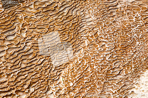 Image of abstract in  asia the old   travertine water