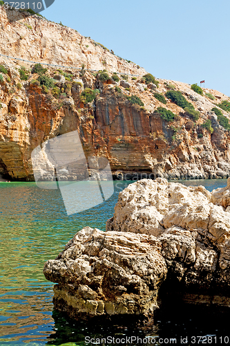 Image of asia in  way water rocks and sky nature