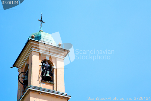 Image of ancien clock   in italy   and bell