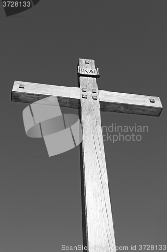 Image of  catholic     abstract sacred  cross in italy europe and the sky