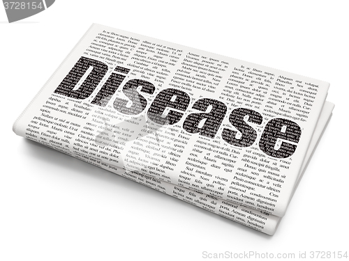 Image of Healthcare concept: Disease on Newspaper background