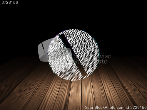 Image of Healthcare concept: Pill in grunge dark room