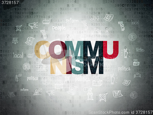 Image of Political concept: Communism on Digital Paper background