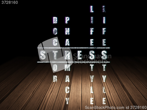 Image of Healthcare concept: Stress in Crossword Puzzle