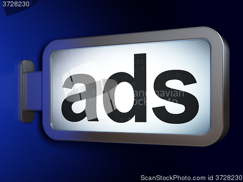 Image of Advertising concept: Ads on billboard background