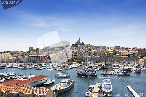 Image of Panoramic view on Marseille, France