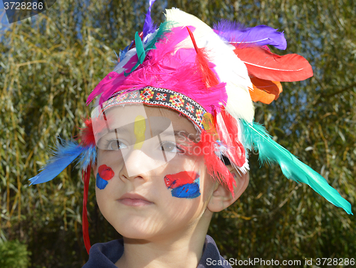 Image of Kid dressed as Injun