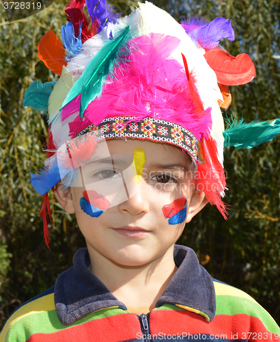 Image of Kid dressed as Injun