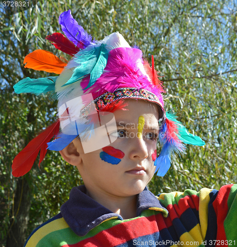 Image of Kid dressed as Injun