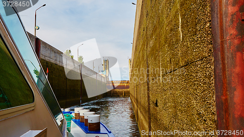 Image of One of the locks on navigable river 