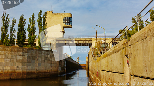 Image of One of the locks on navigable river 