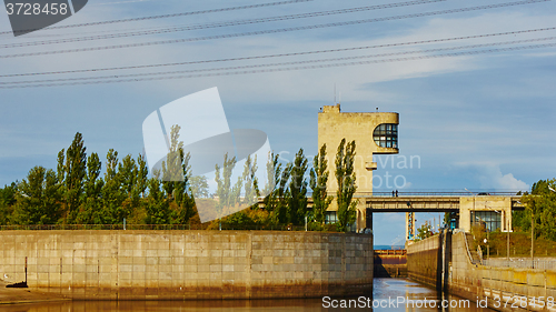 Image of One of the locks on navigable river 