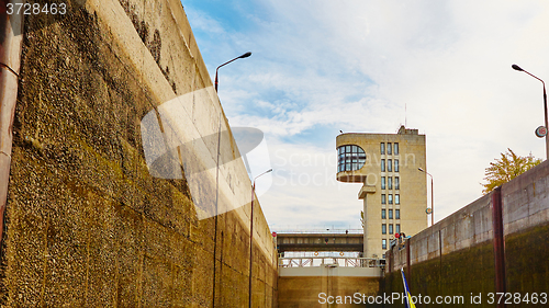 Image of One of the locks on navigable river 