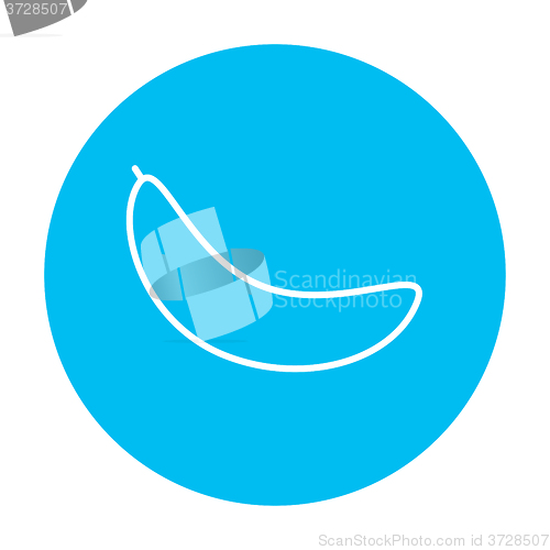 Image of Banana line icon.