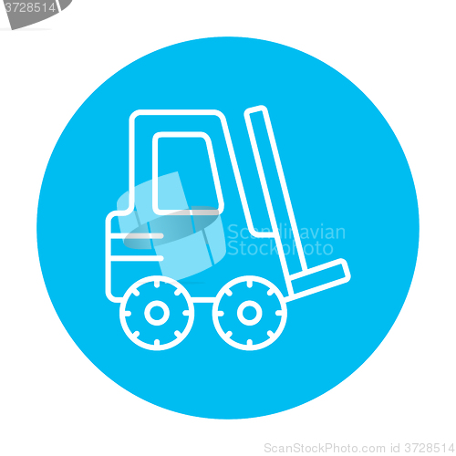 Image of Forklift line icon.