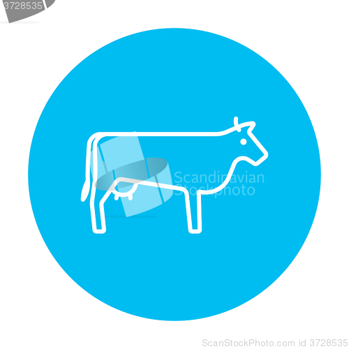 Image of Cow line icon.