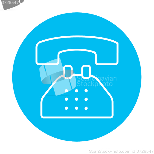 Image of Telephone line icon.