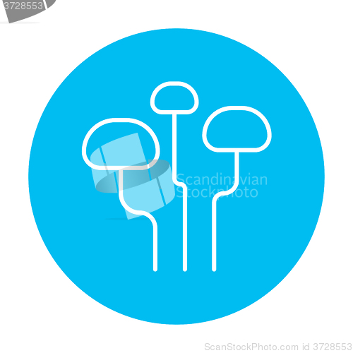 Image of Mushroom line icon.