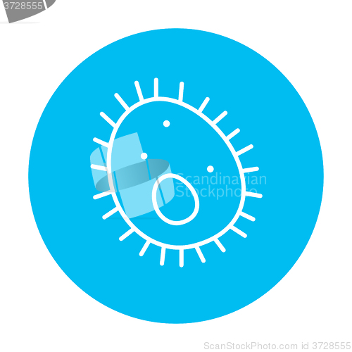 Image of Bacteria line icon.