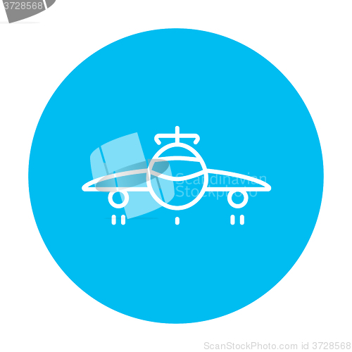 Image of Airplane line icon.