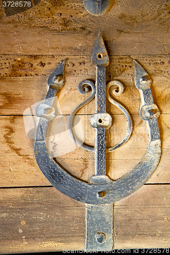 Image of morocco knocker in africa the old  