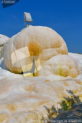 Image of calcium  travertine unique    water