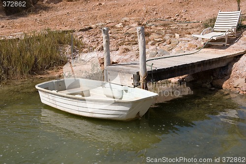Image of small boat and landing