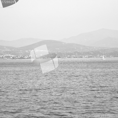 Image of from the boat greece islands in mediterranean sea and 