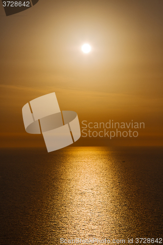 Image of in     greece sunset and the sky mediterranean 