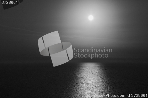 Image of in santorini greece sunset and the sky mediterranean res sea