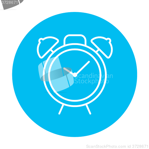 Image of Alarm clock line icon.