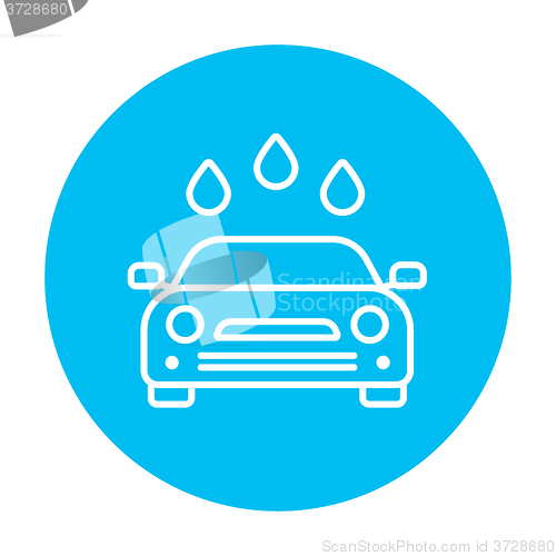 Image of Car wash line icon.