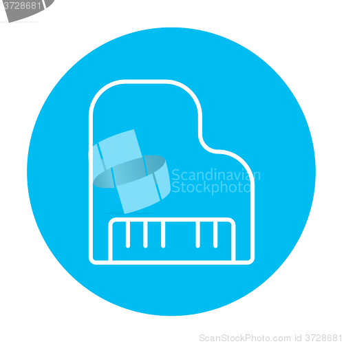 Image of Piano line icon.
