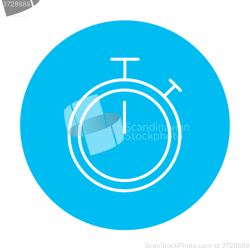 Image of Stopwatch line icon.