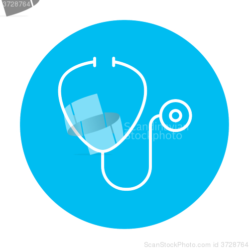 Image of Stethoscope line icon.