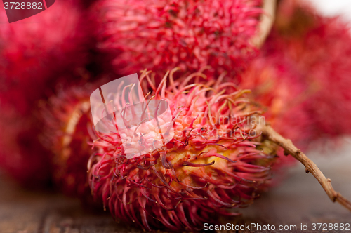 Image of fresh rambutan fruits 