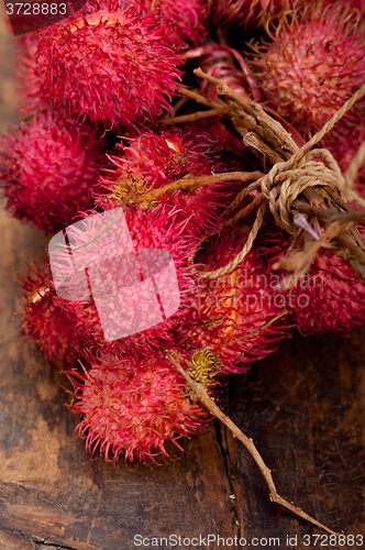 Image of fresh rambutan fruits 