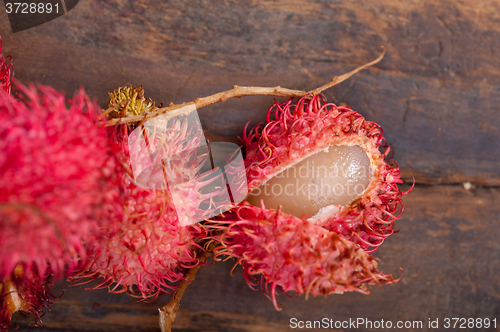 Image of fresh rambutan fruits 