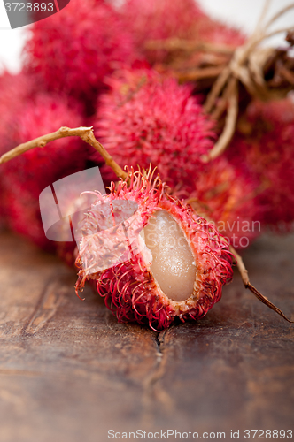 Image of fresh rambutan fruits 