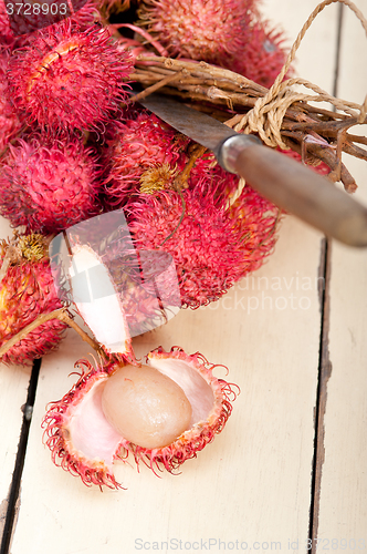 Image of fresh rambutan fruits 