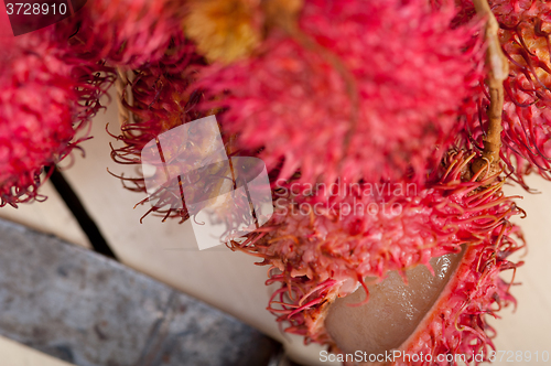 Image of fresh rambutan fruits 