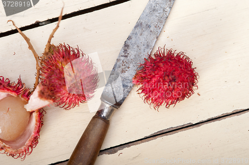 Image of fresh rambutan fruits 