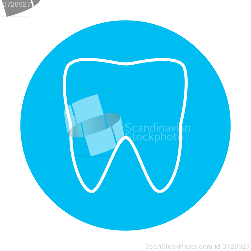 Image of Tooth line icon.