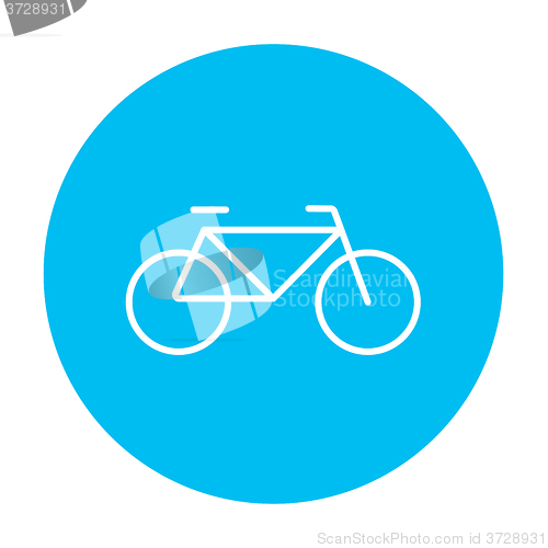 Image of Bicycle line icon.