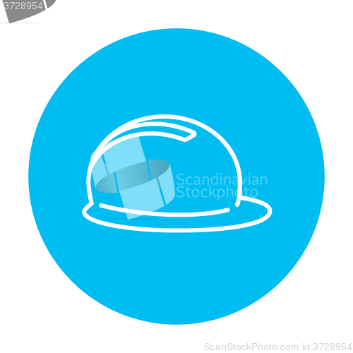 Image of Hard hat line icon.