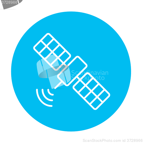 Image of Satellite line icon.